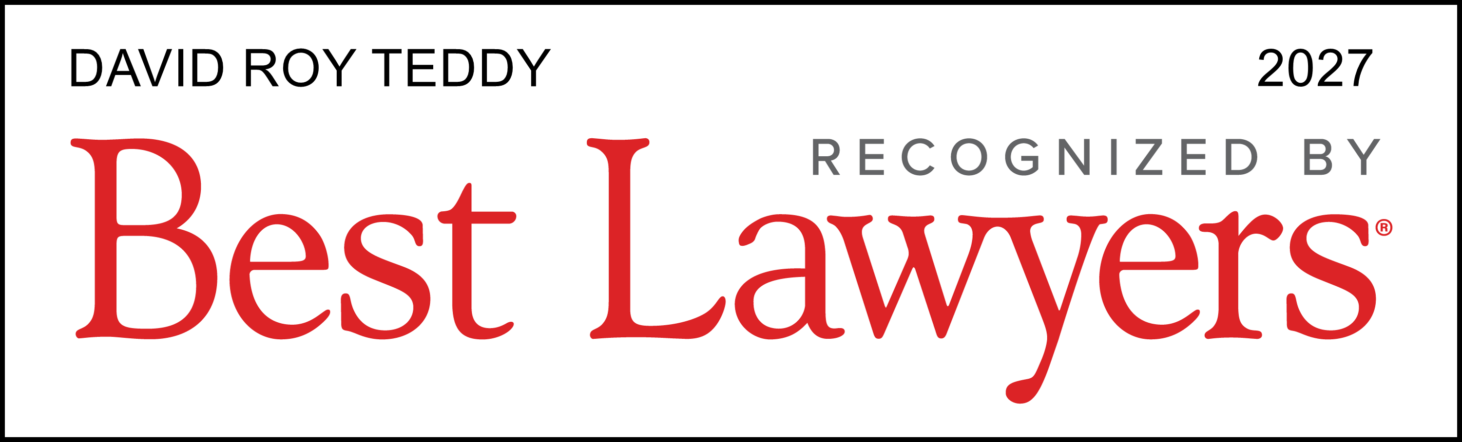 Best lawyers David R.- 2027