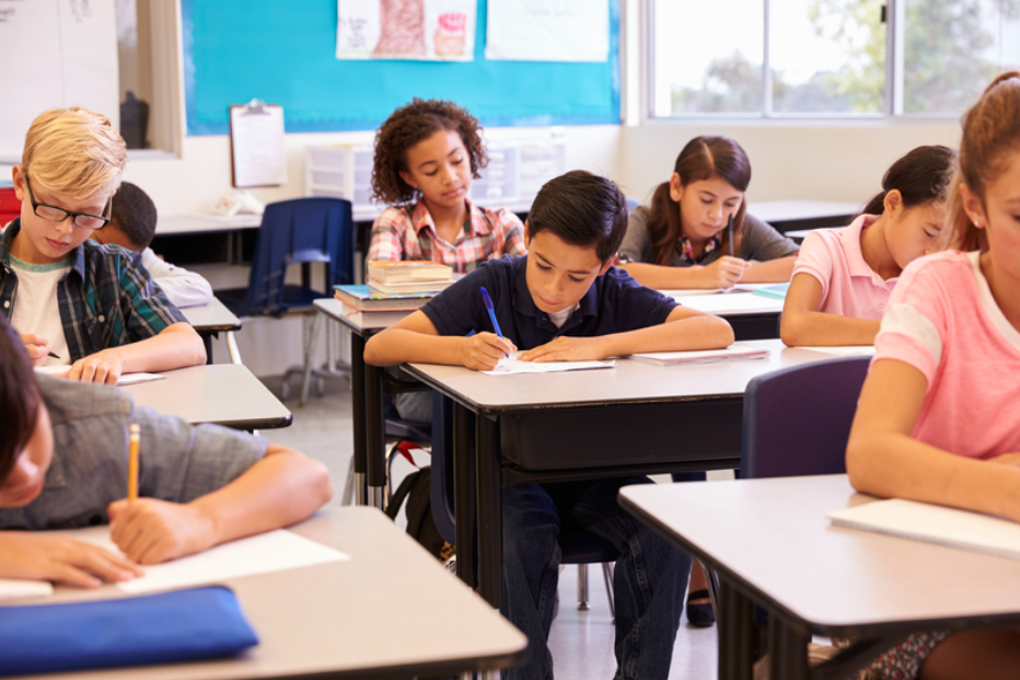 Kids in a classroom