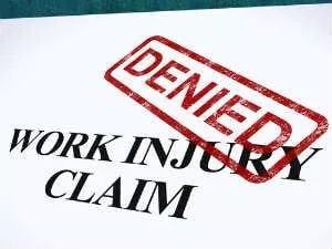 Work Injury Claim Stamped Denied