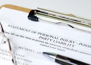 personal injury claim document